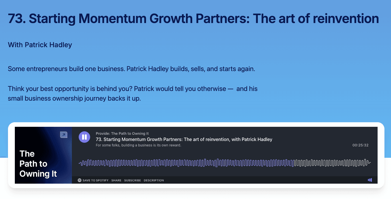 Patrick Hadley podcast feature image